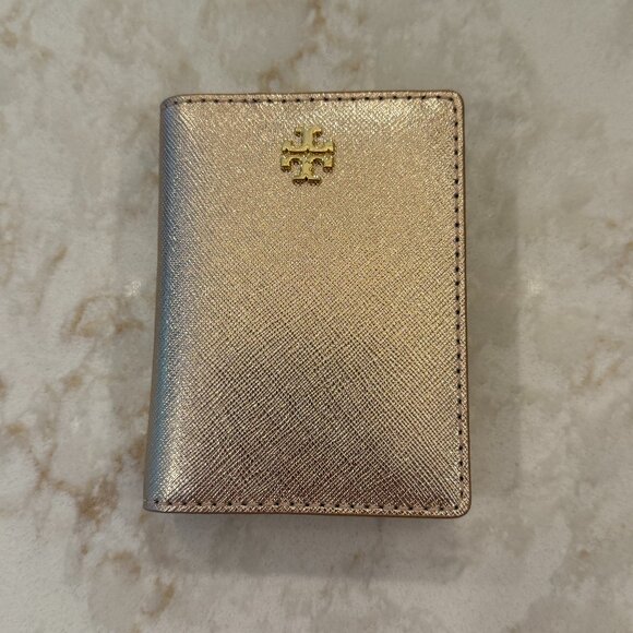 NWOT Tory Burch Card Holder Rose Gold Color - Picture 1 of 4